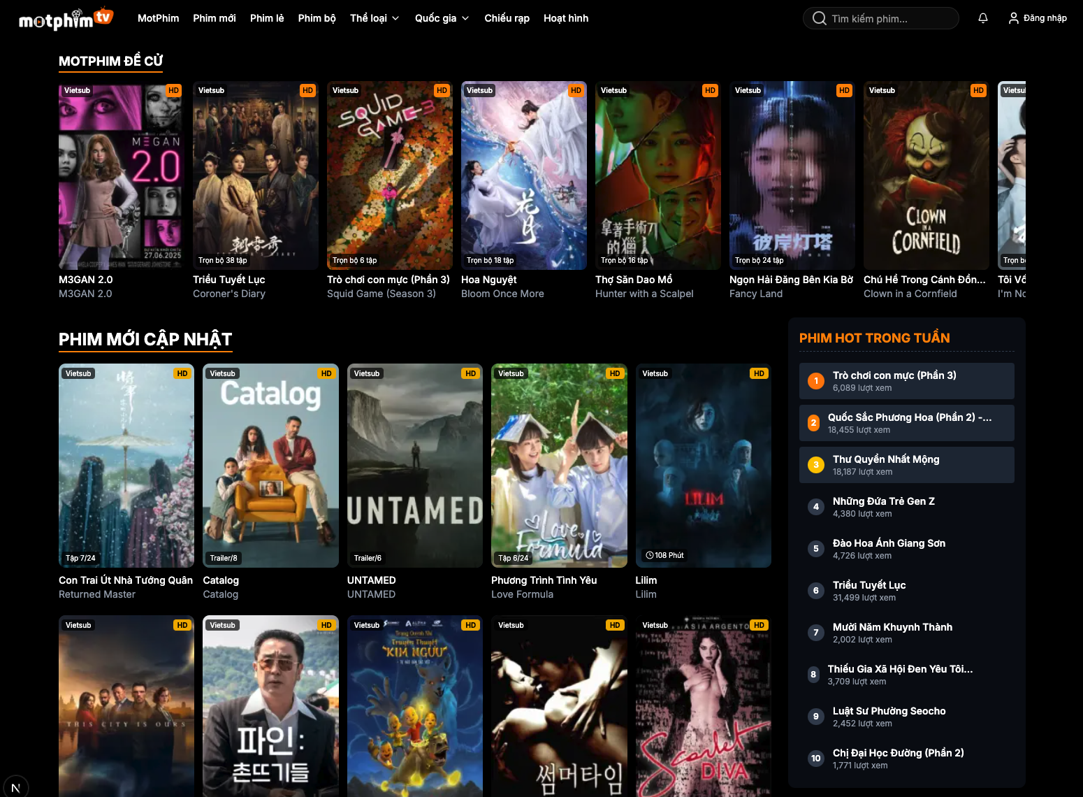 MotPhim - Kho phim Vietsub, phim chiếu rạp và phim bộ